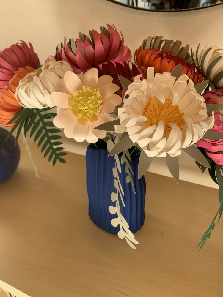 Bouquet De Fleurs En Papier A Pornic Atelier Nathalie M