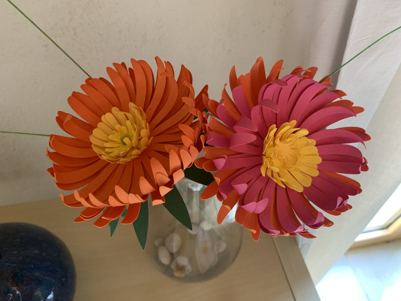 Grosses Fleurs En Papier A Pornic Atelier Nathalie M