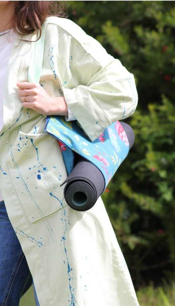 Sac de transport tapis de yoga Isa Sac de transport Isa, associé a la gamme de vestes et kimonos Léna